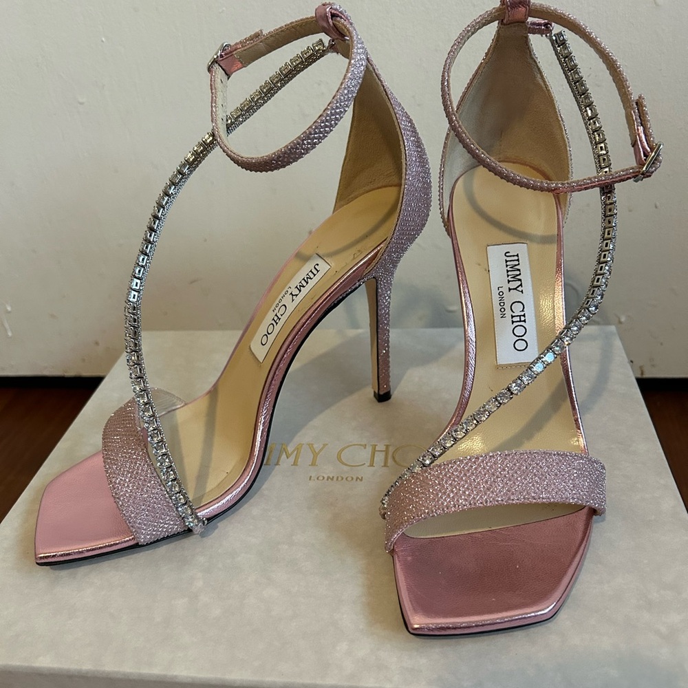 Jimmy Choo Talika sandal pale pink size 37
